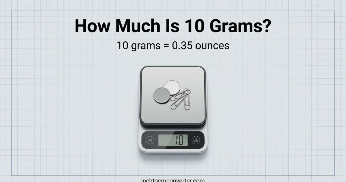 How much is 10 grams - 10 grams equals 0.35 ounces