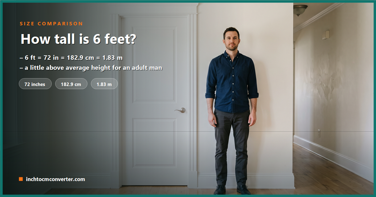 A 6-foot-tall man standing beside a standard interior door