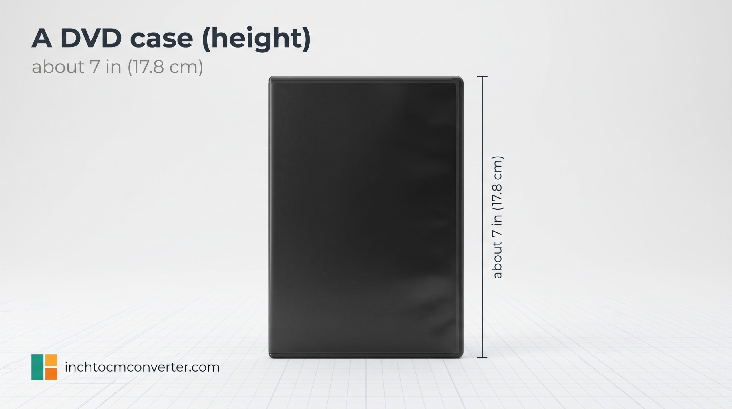 A DVD Case (Height) - size reference with measurement A DVD Case (Height) - size reference with measurement