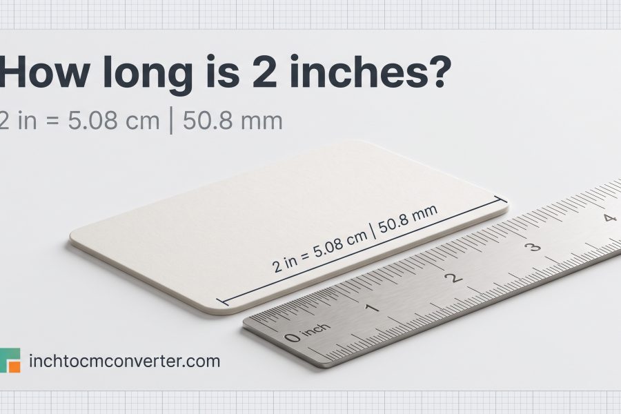 How Long Is 2 Inches? 10 Common Things Compared for Visual Scale