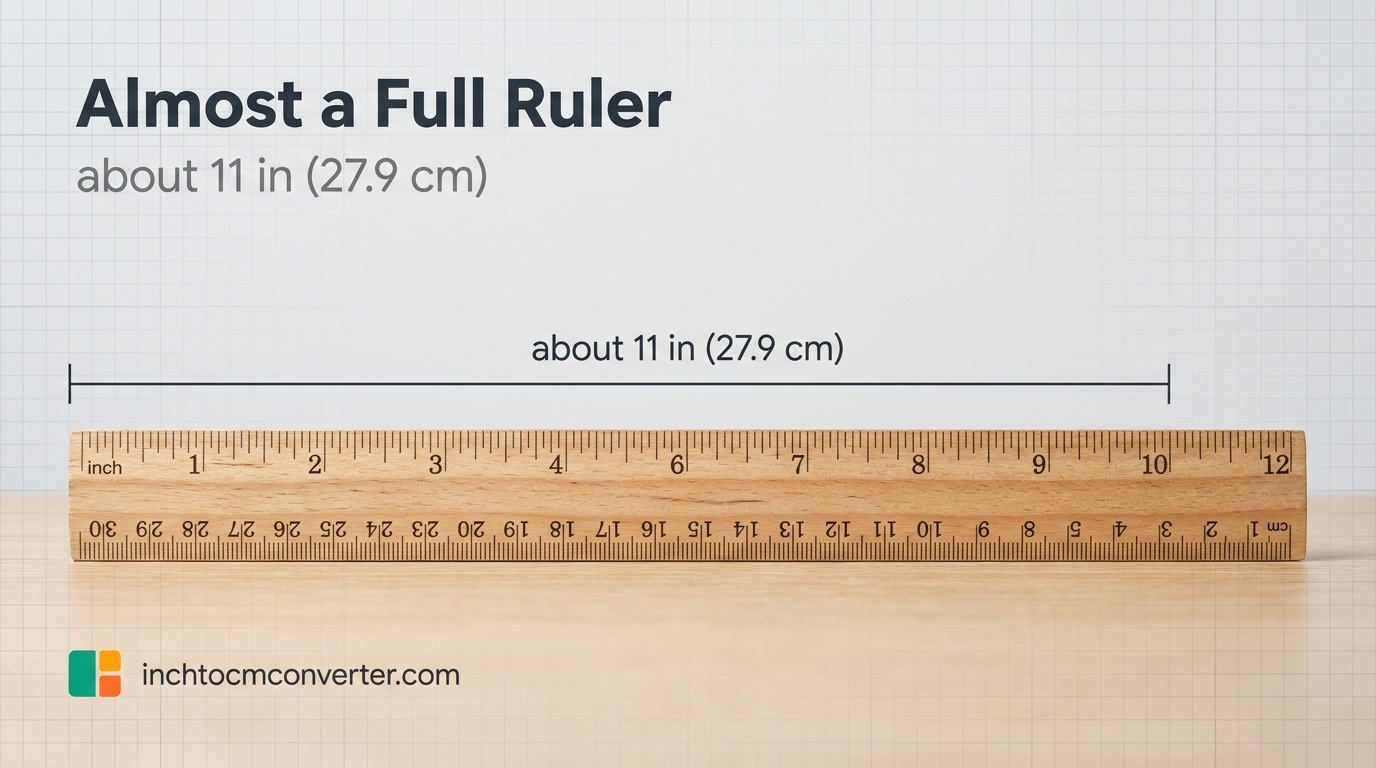 Almost a Full Ruler - size reference with measurement