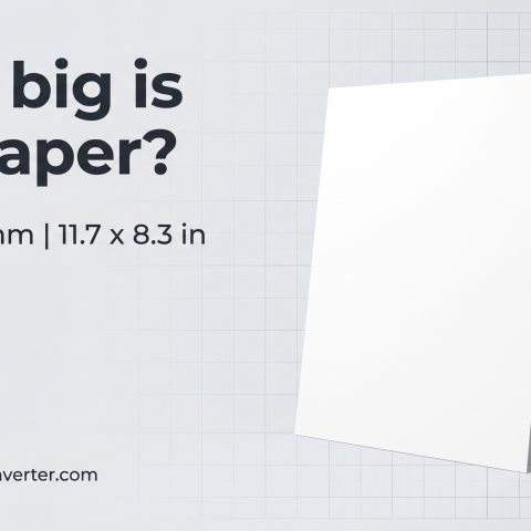 A4 paper size reference: 297 x 210 mm, 11.7 x 8.3 in