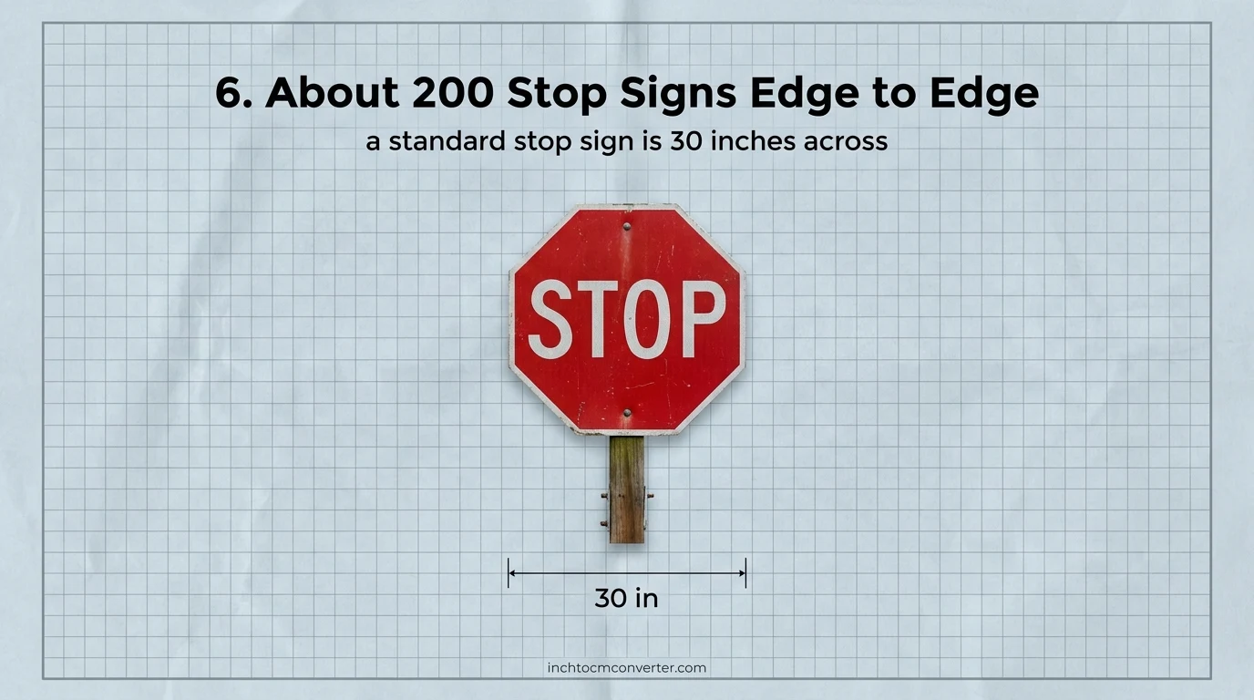 A standard stop sign is 30 inches across A standard stop sign is 30 inches across